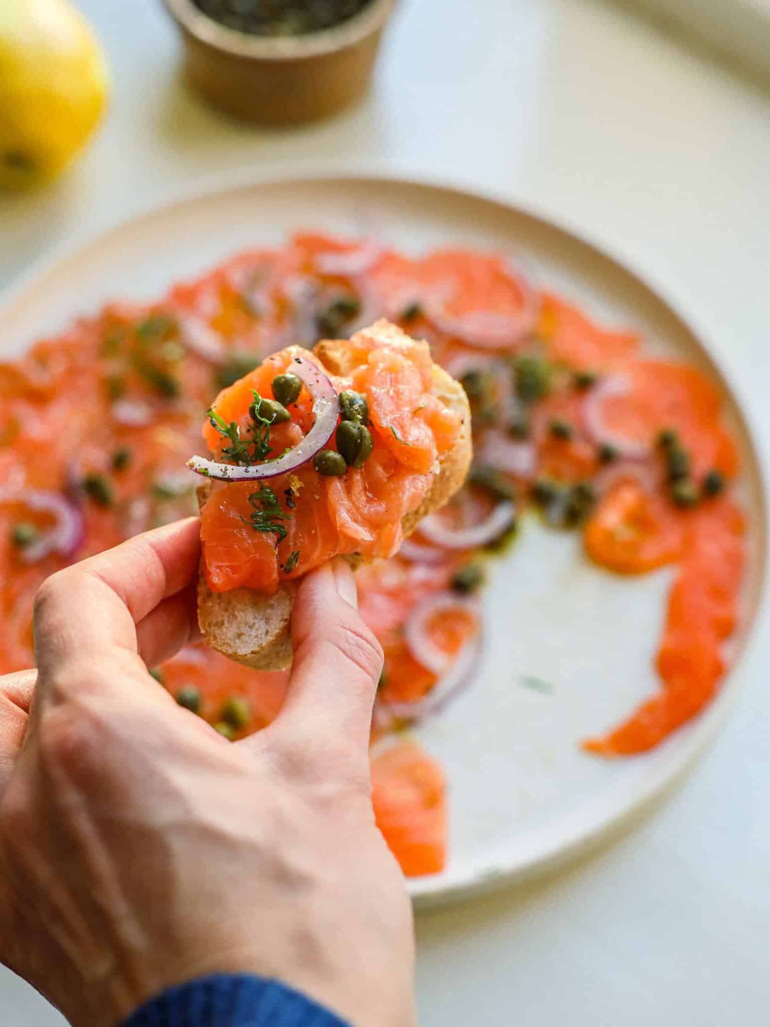 Laksecarpaccio