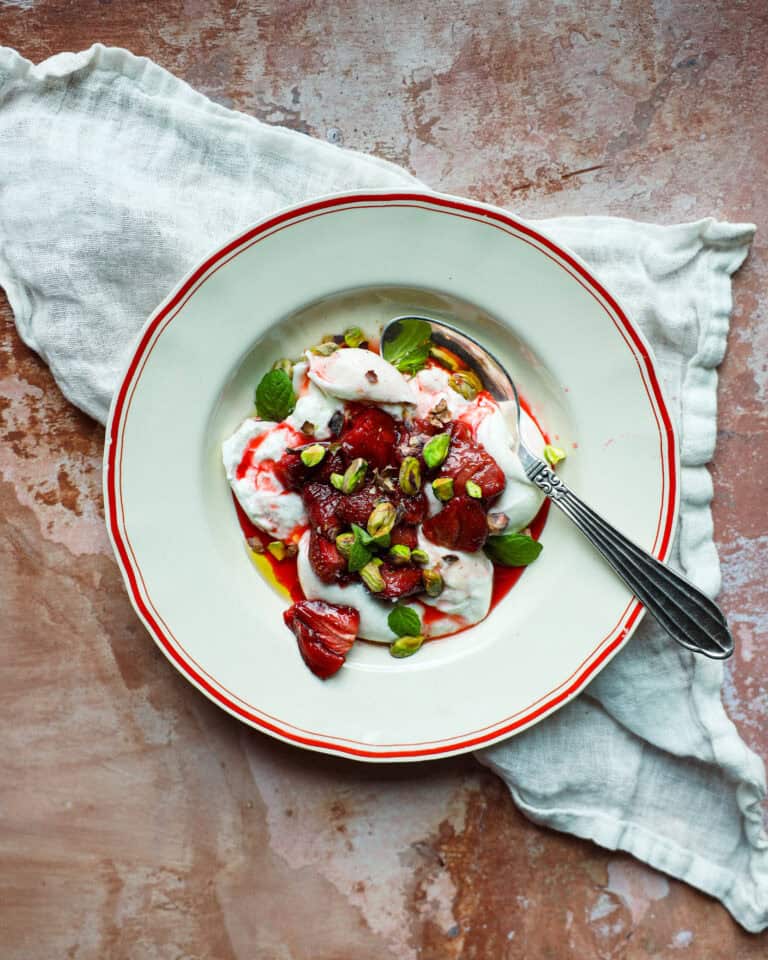 Bagte jordbær med burrata_02