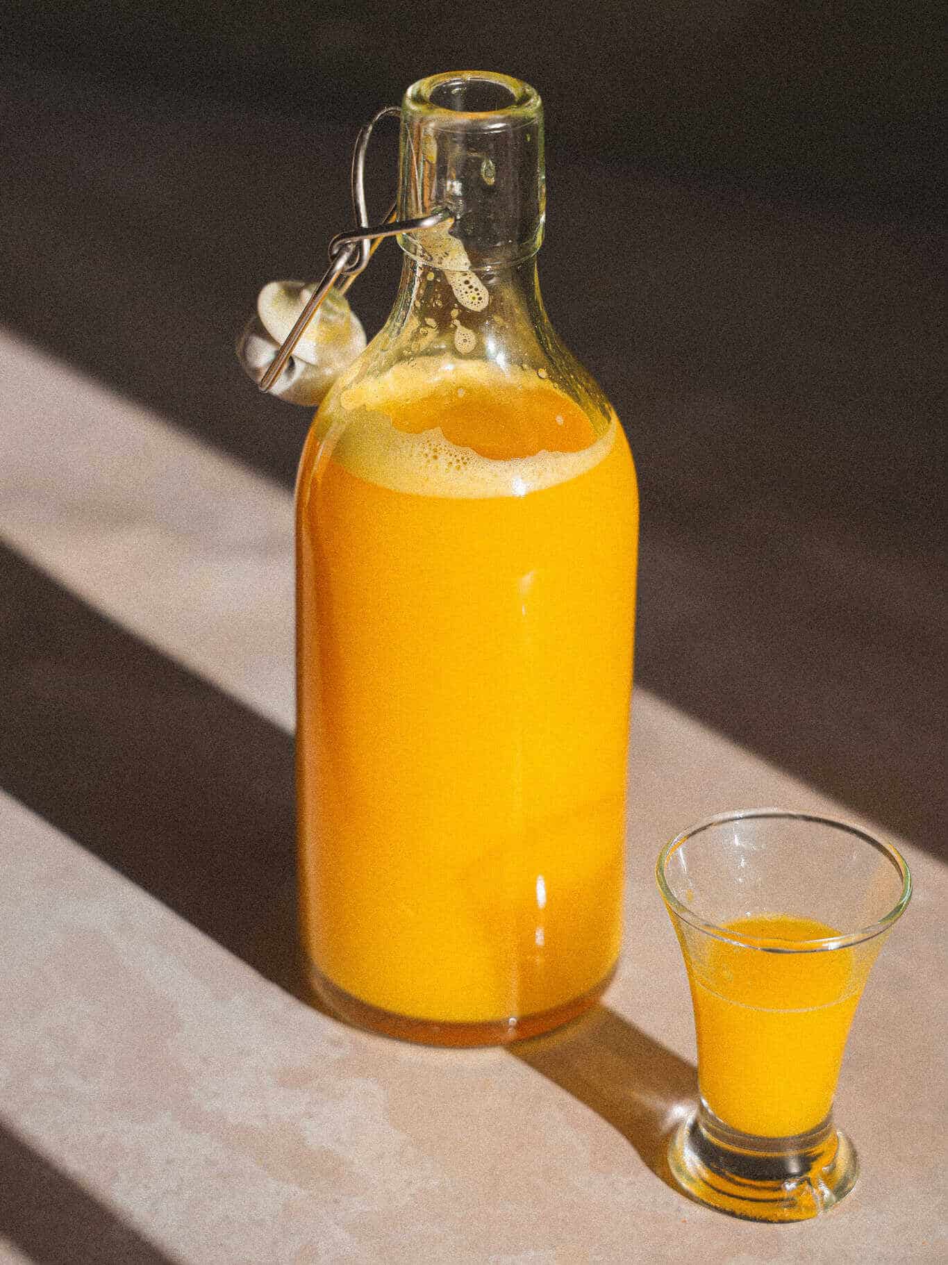 Ingefærshots med appelsin