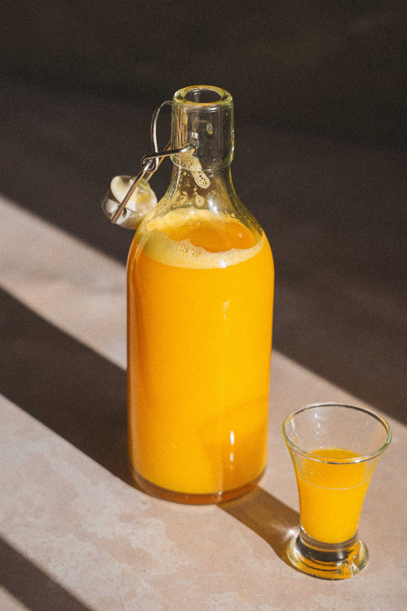 Ingefærshots med appelsin