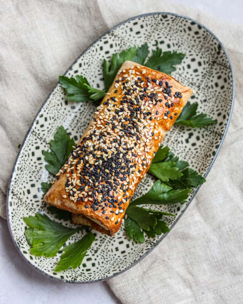 Bagt feta med honning