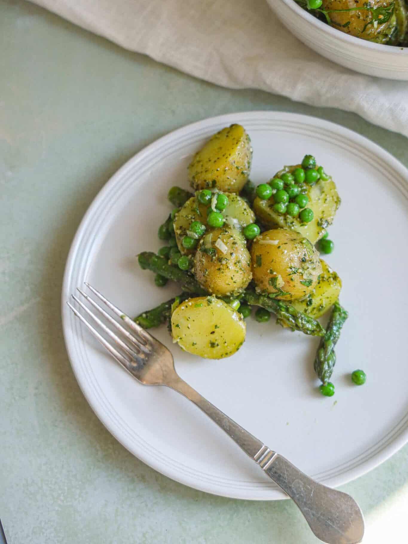 Kartoffelsalat med pesto