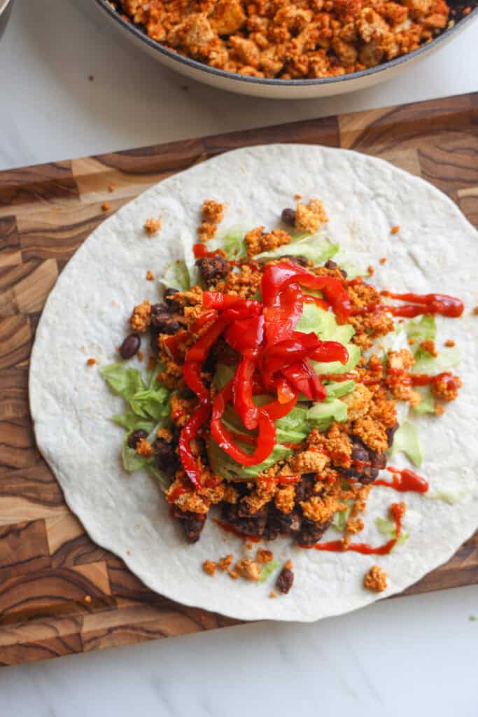 burrito med tofu