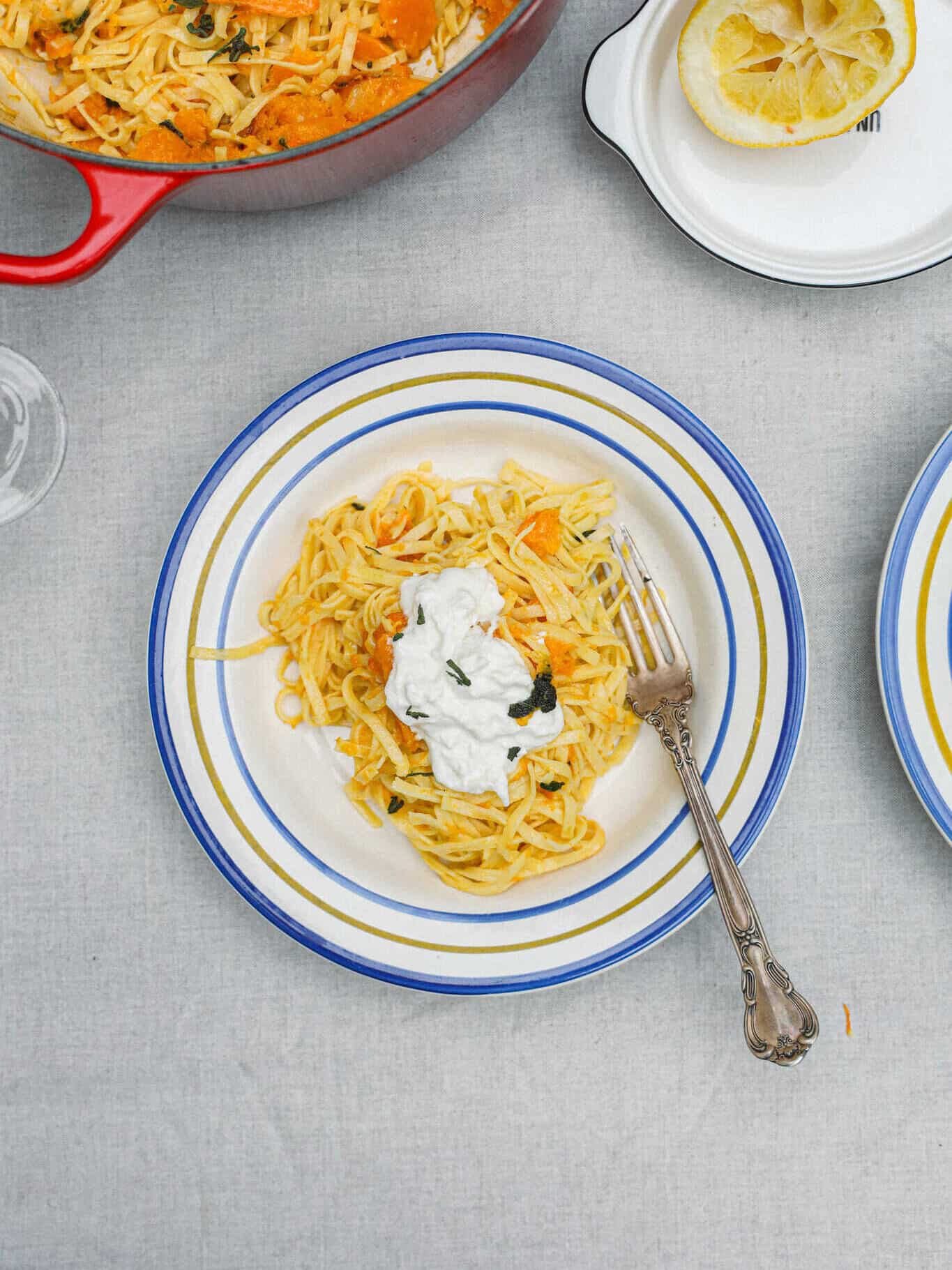 Butternut squash pasta