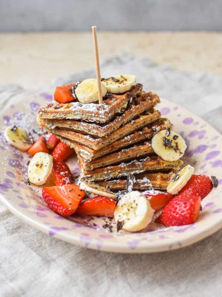 Sunde bananvafler med havregryn