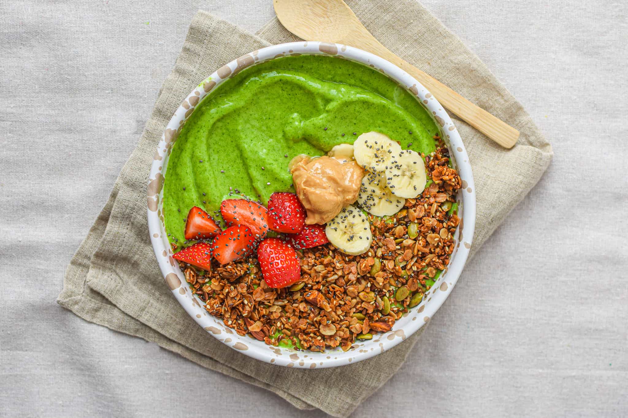 Grøn smoothie bowl