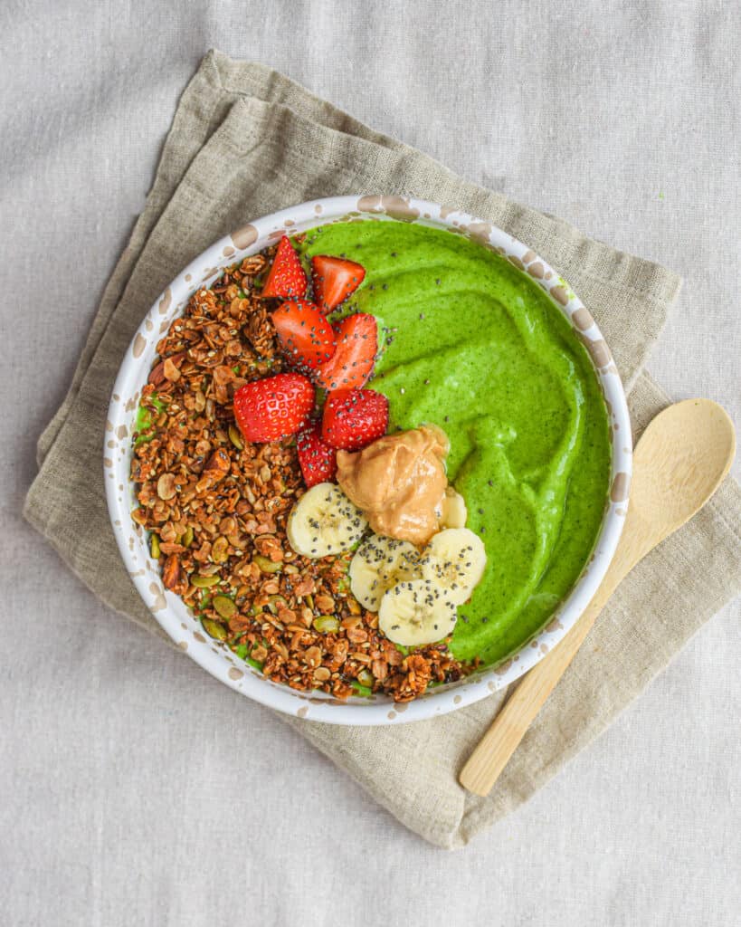 Grøn smoothie bowl