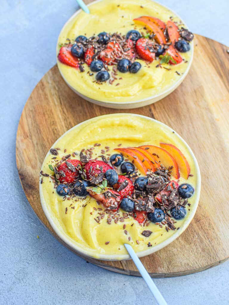 Gul smootiebowl