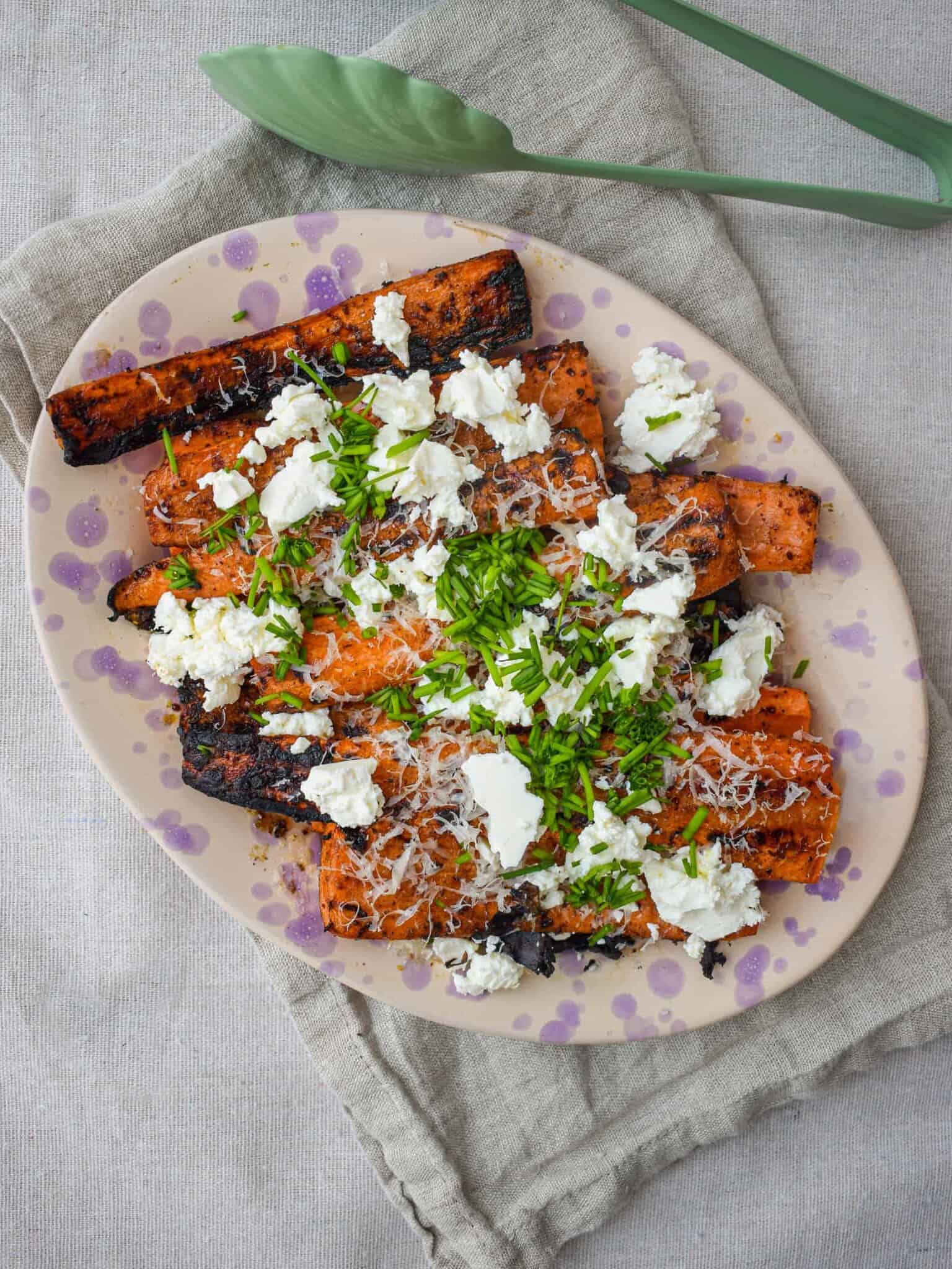grillede gulerødder