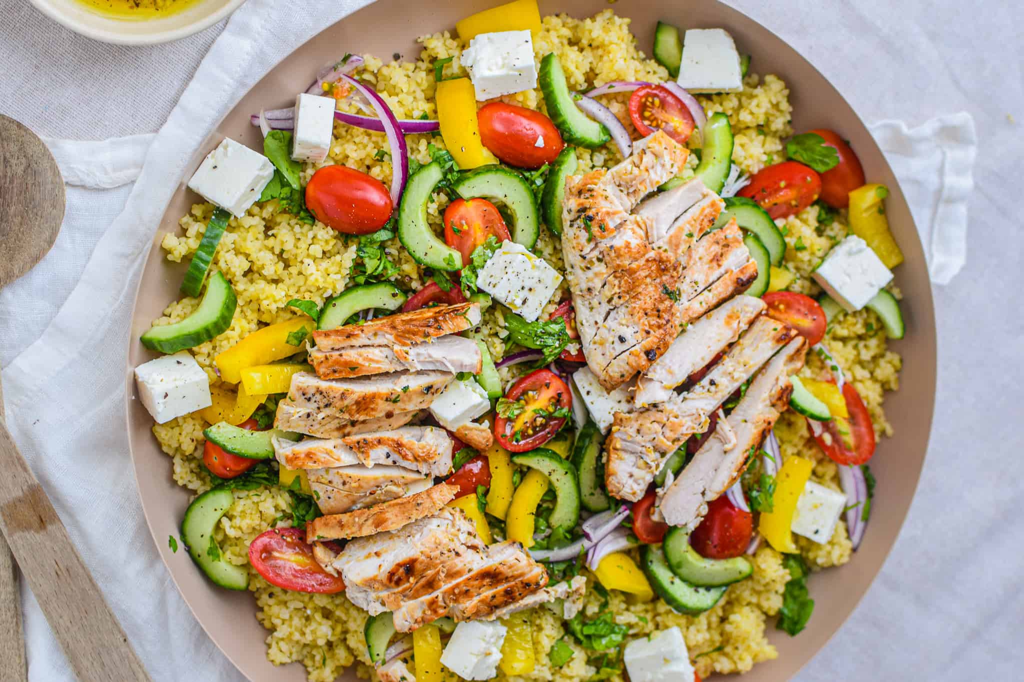 Bulgursalat med kylling
