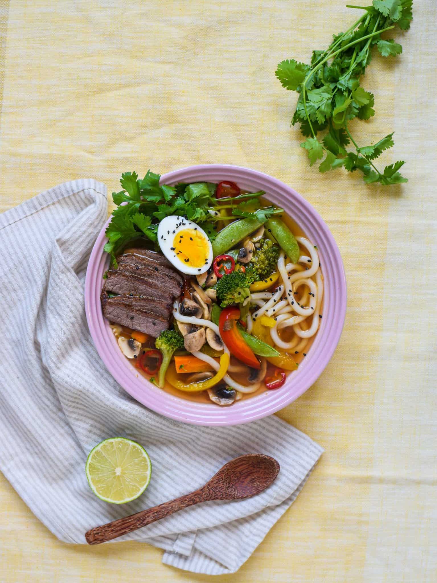 Japansk ramen suppe