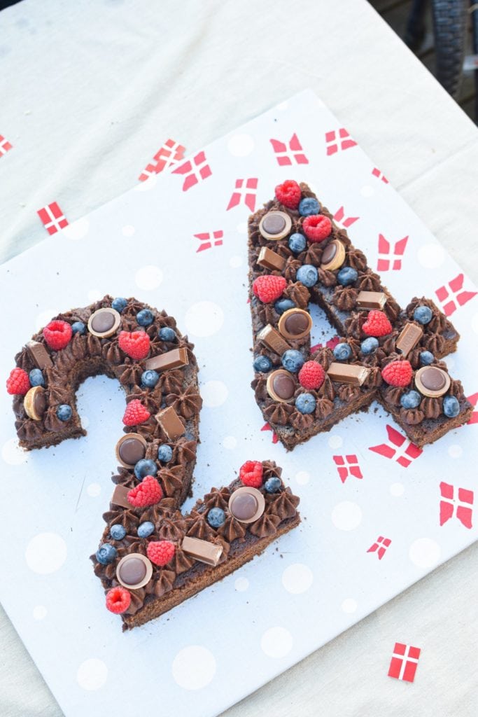 Talkage af chokoladekage