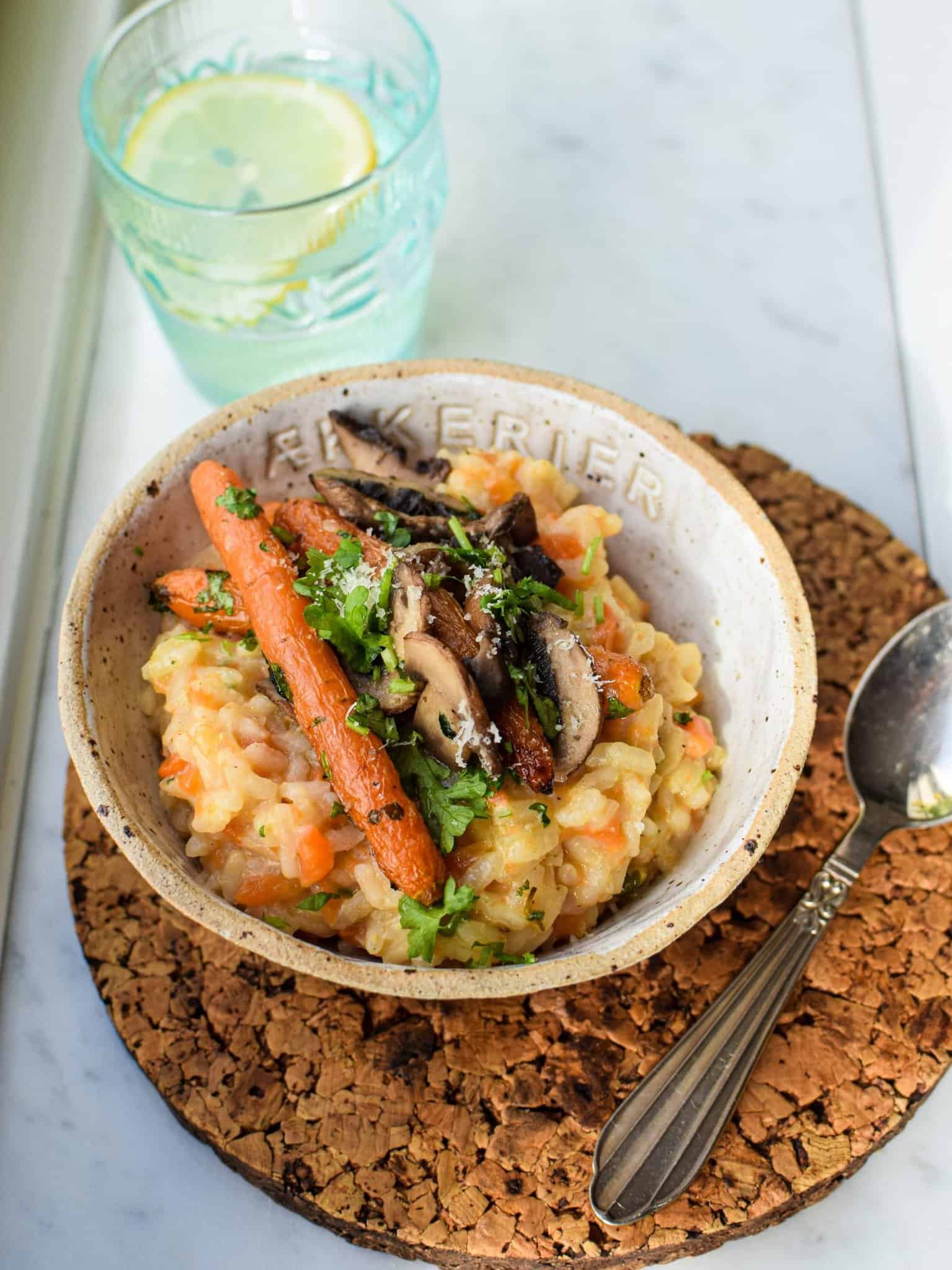 Cremet gulerodsrisotto
