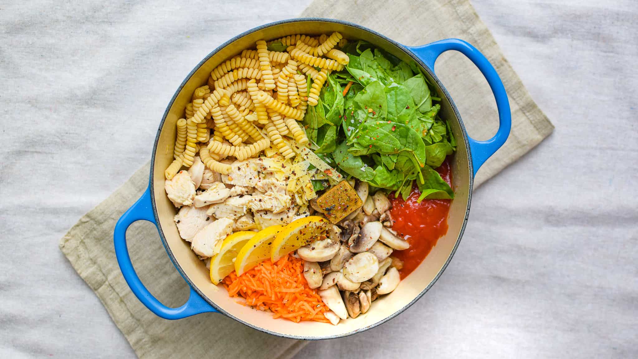 one pot pasta med kylling