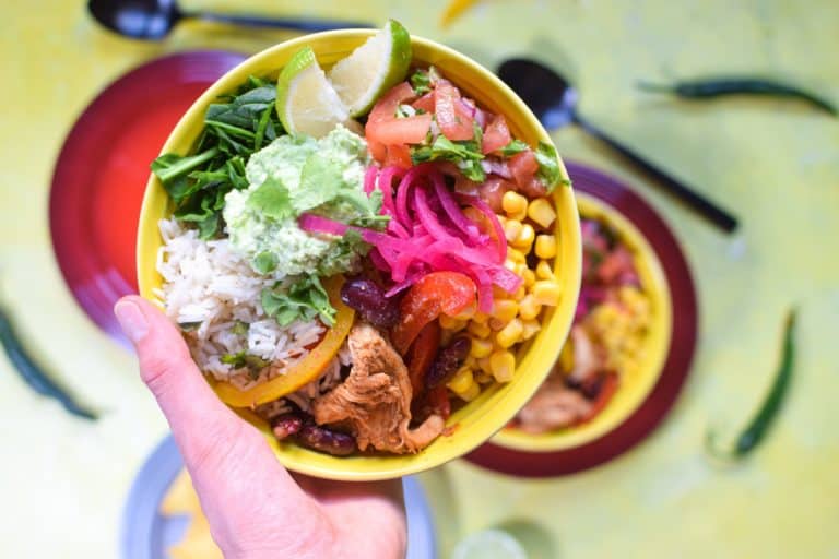 Buddha bowl med fajitakylling