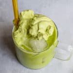Iced matcha latte