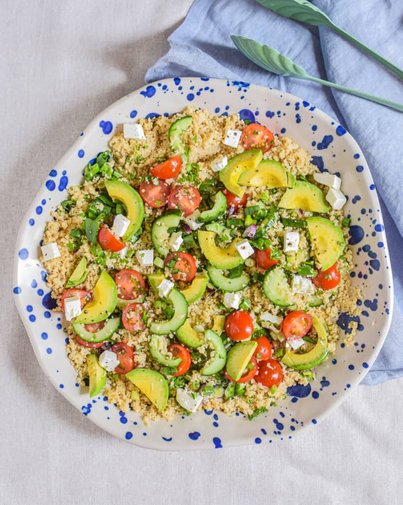 bulgursalat med bagte peberfrugter