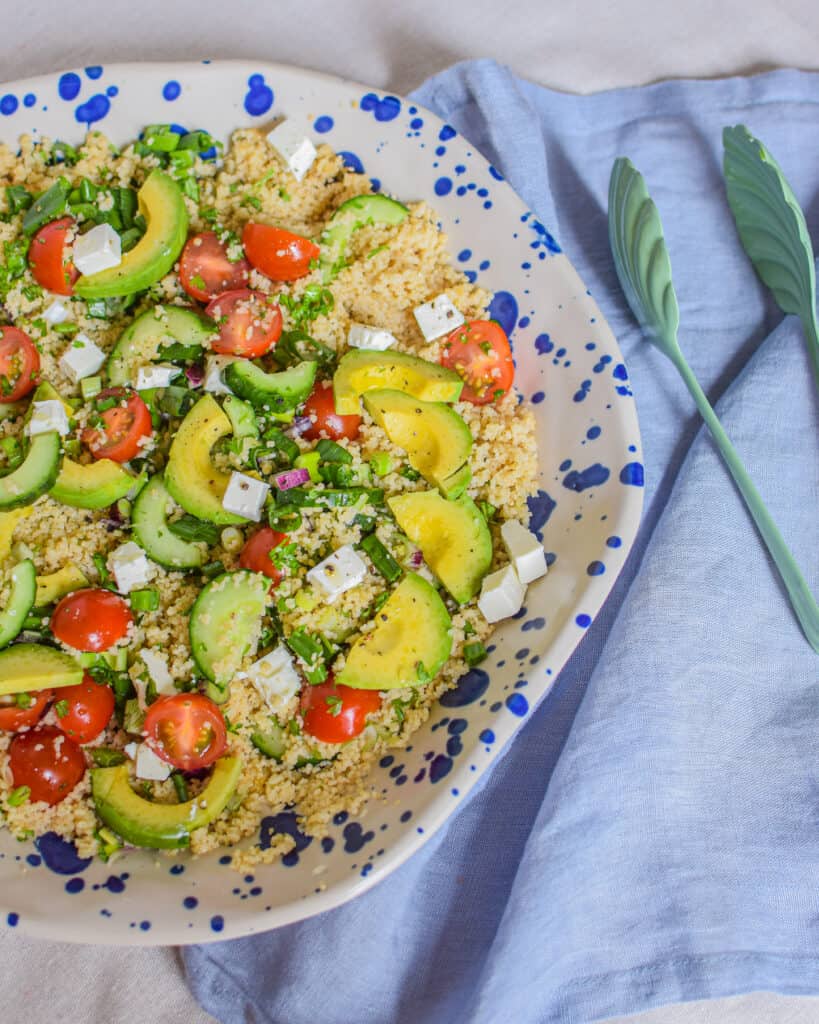 bulgursalat med bagte peberfrugter